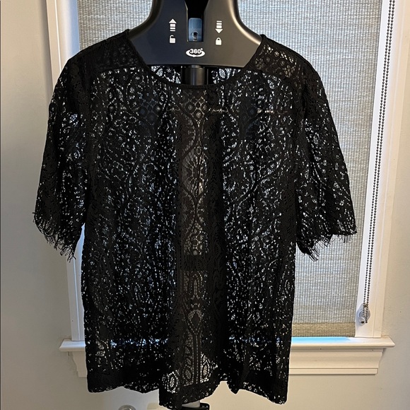 LOFT Tops - Elegant Black Lace Top